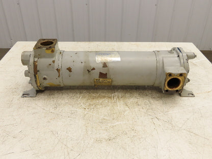 ITT SX2000/HFF 24" Oil Cooler Shell & Tube Heat Exchanger 4-Pass 1.5" NPT x SAE