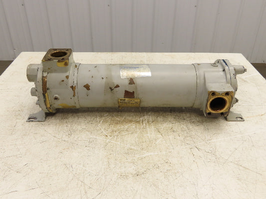 ITT SX2000/HFF 24" Oil Cooler Shell & Tube Heat Exchanger 4-Pass 1.5" NPT x SAE