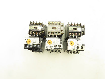 Fuji Electric SJ-0SG Magnetic Contactor Thermal Overload Relay Lot of 3