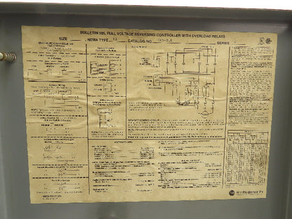 Allen Bradley 505-BJD Motor Starter Control Box 14x12x5" Enclosure Only