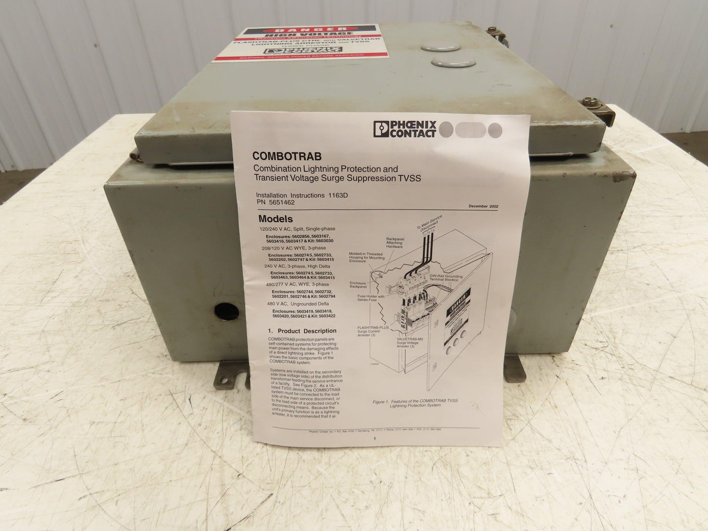 Phoenix Contact FLT-PLUS Flashtrab-Plus CTRL W/ Valvetrab Lighting Arrestor