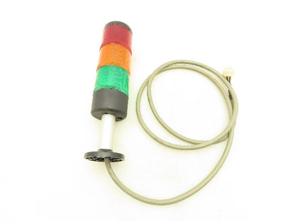 Telemecanique XVA-LC3 Stack Light Signal Tower Light Red-Green-Amber w/Base 220V