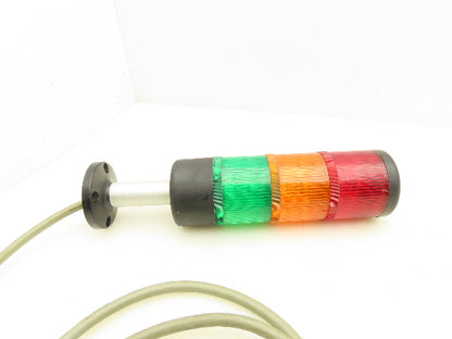 Telemecanique XVA-LC3 Stack Light Signal Tower Light Red-Green-Amber w/Base 220V