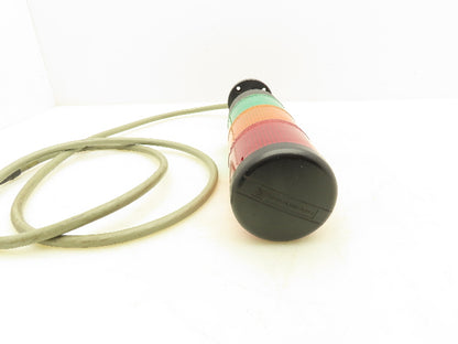 Telemecanique XVA-LC3 Stack Light Signal Tower Light Red-Green-Amber w/Base 220V