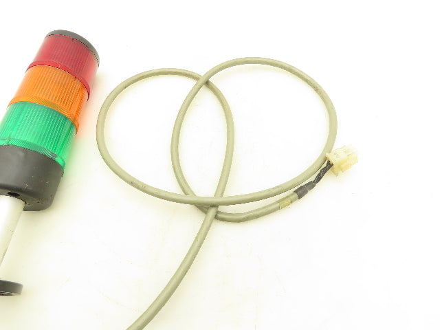 Telemecanique XVA-LC3 Stack Light Signal Tower Light Red-Green-Amber w/Base 220V