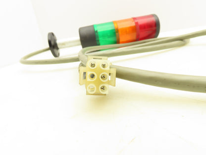 Telemecanique XVA-LC3 Stack Light Signal Tower Light Red-Green-Amber w/Base 220V