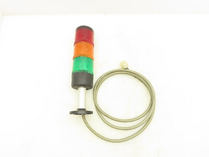 Telemecanique XVA-LC3 Stack Light Signal Tower Light Red-Green-Amber w/Base 220V