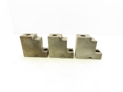 Hard Lathe 2-Step Smooth Chuck Jaws 50x100mm  Set of 3