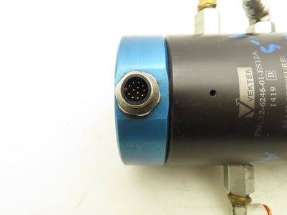 Vektek 32-6246-01-ES12A Rotating Union 6-Path MM 12-Circuit 300 RPM 5000 PSI