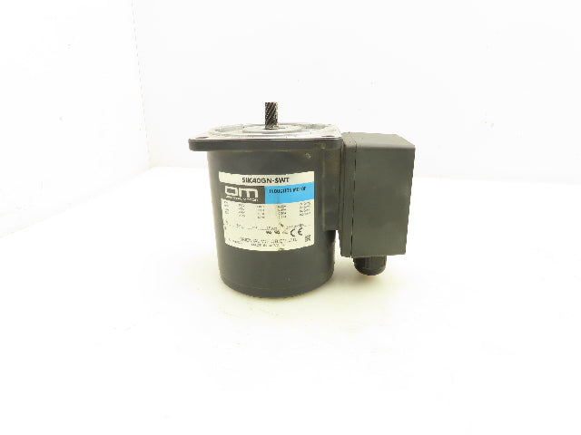 Oriental 5IK40GN-SWT Induction Motor 40W 1600 RPM 200/220/230V 3PH Pinion Shaft