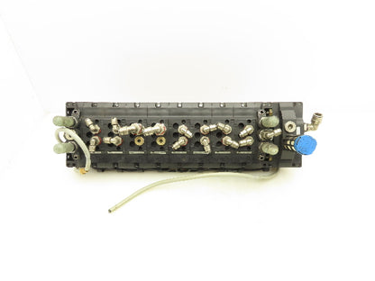 Mecman 07931 Pneumatic Directional Solenoid Valve 8-Station Manifold 24V 5/2