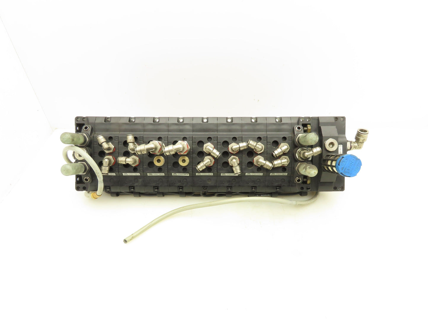 Mecman 07931 Pneumatic Directional Solenoid Valve 8-Station Manifold 24V 5/2