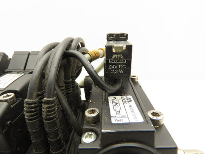 Mecman 07931 Pneumatic Directional Solenoid Valve 8-Station Manifold 24V 5/2