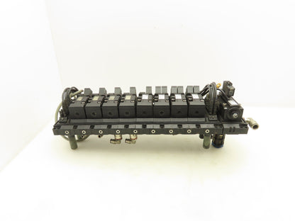 Mecman 07931 Pneumatic Directional Solenoid Valve 8-Station Manifold 24V 5/2