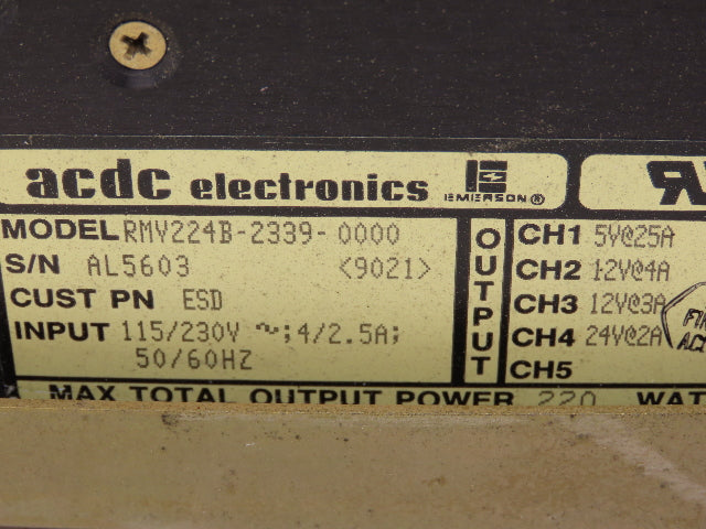 Cincinnati Milacron 3-424-1945A PLC Power Supply Assembly 115/230V In 12/24V Out
