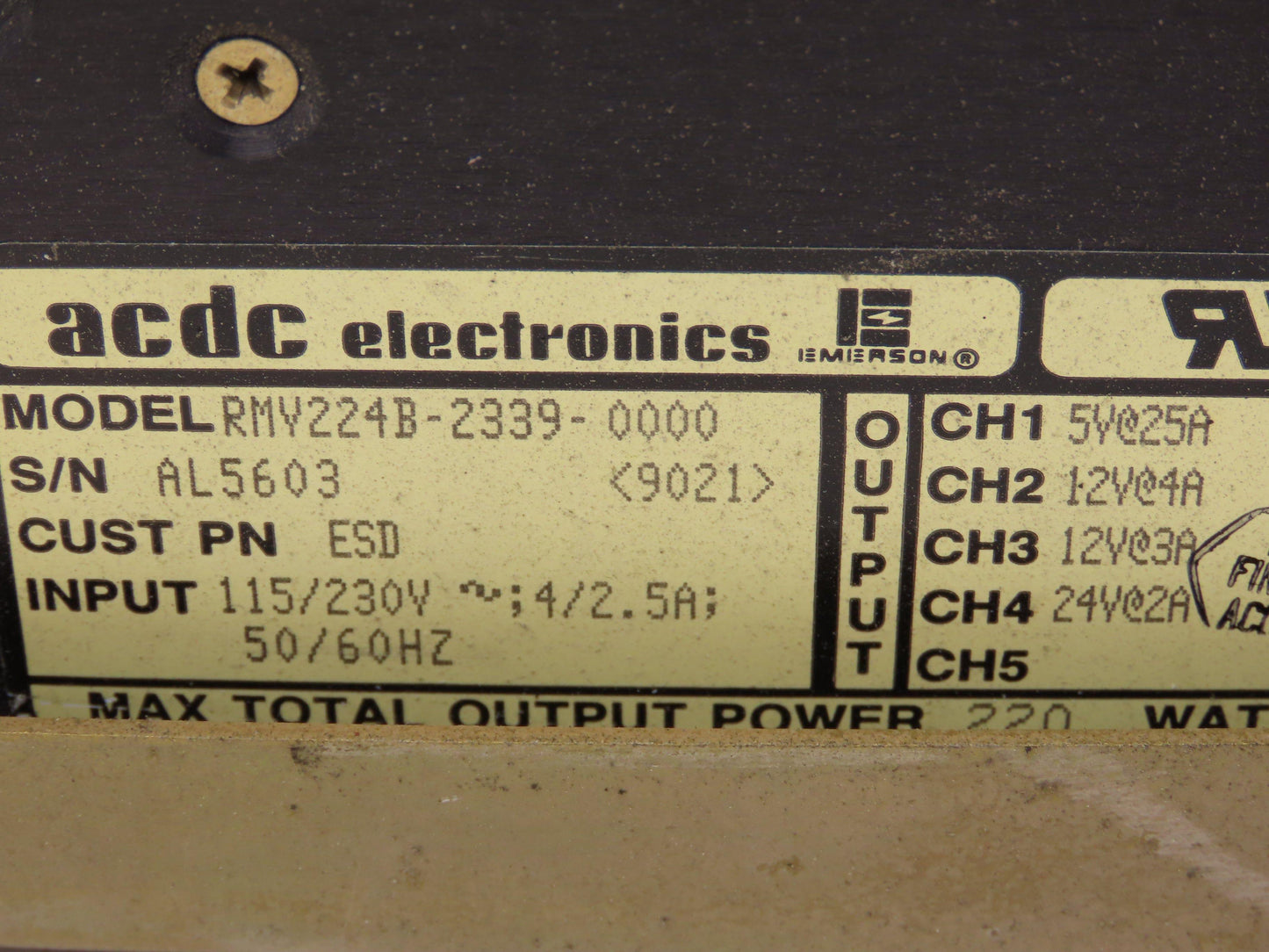 Cincinnati Milacron 3-424-1945A PLC Power Supply Assembly 115/230V In 12/24V Out