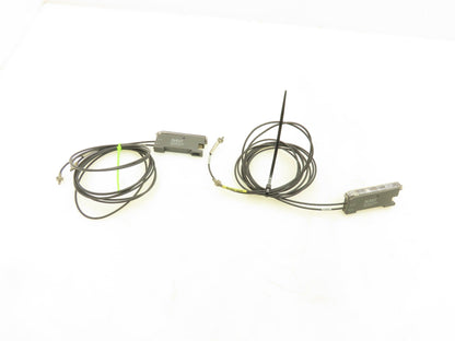 Sunx FX-311P Fiber Optic Amplifier Sensor with Cables  Lot of 2