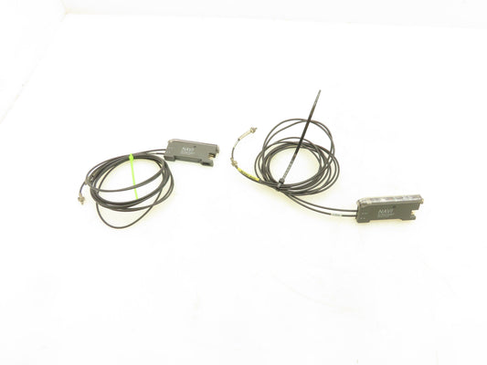 Sunx FX-311P Fiber Optic Amplifier Sensor with Cables  Lot of 2