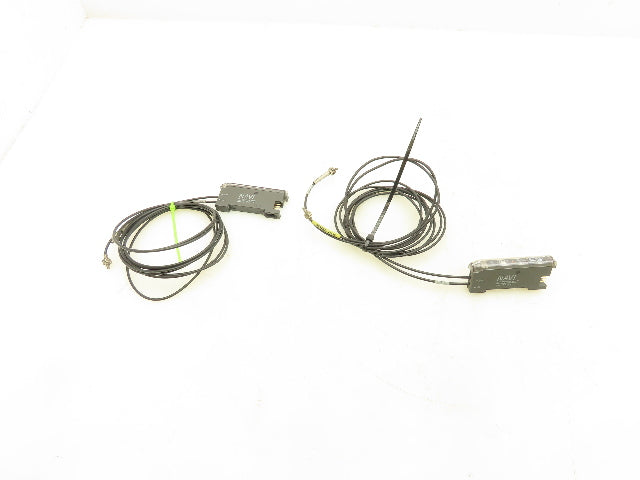 Sunx FX-311P Fiber Optic Amplifier Sensor with Cables  Lot of 2