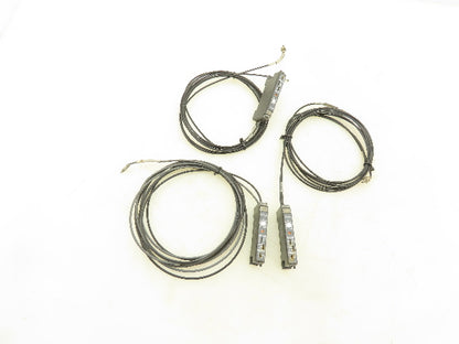 Sunx FX-311P Fiber Optic Amplifier Sensor with Cables  Lot of 3