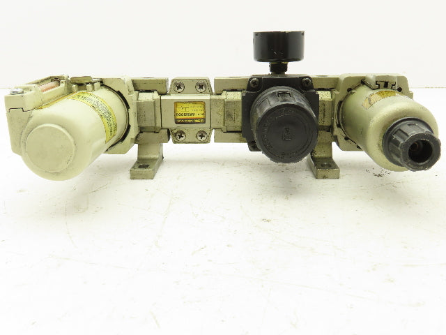 SMC AR3000-03-R Pneumatic Regulator Filter Check Valve Lubricator Assembly 3/8"