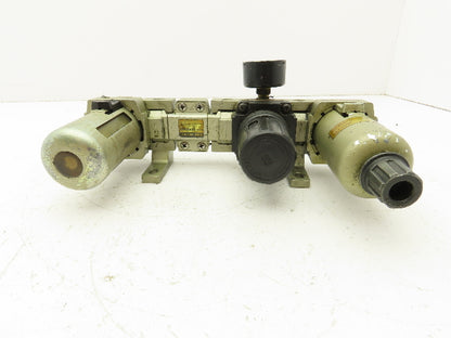 SMC AR3000-03-R Pneumatic Air Filter Regulator Check Valve Lubricator Assembly