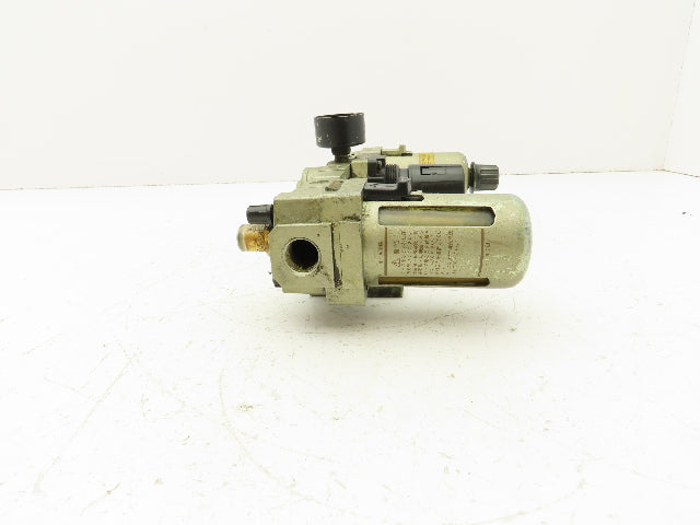 SMC AR3000-03-R Pneumatic Air Filter Regulator Check Valve Lubricator Assembly