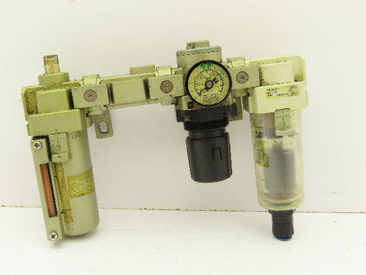 SMC AF30-03D-R-A Pneumatic Air Filter Regulator Check Valve Lubricator Assembly