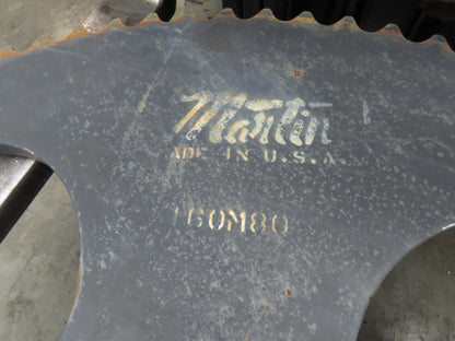 Martin 160M80 #160 Roller Chain Sprocket 80-Tooth 2" Pitch 2-15/16" QD Bushing