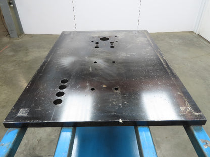 1-1/8" Steel Top Machine Base Welding Table Work Bench 50"W 30"D 34-3/4"H