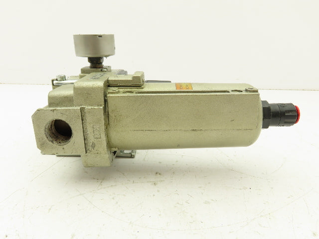 SMC AF40-N04D-2Z Pneumatic Modular Filter Regulator Assembly 1/2" NPT