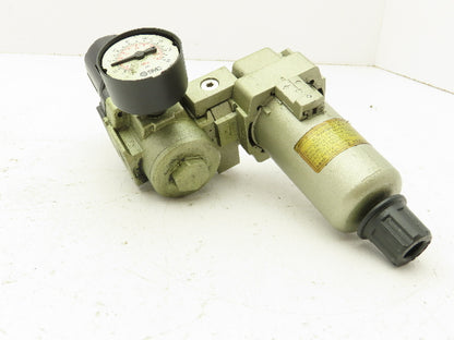 SMC AFD30-02D Pneumatic Micro Mist Separator Regulator 1/4" NPT