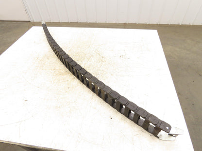 Igus 25.4.200 Energy Chain Cable Carrier Set 53" Long 25x75mm ID