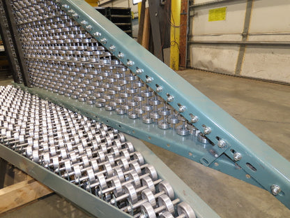 Hytrol 36"x75"L Butt Spur Skate Wheel Roller Conveyor 30° Diverter  3-Sections