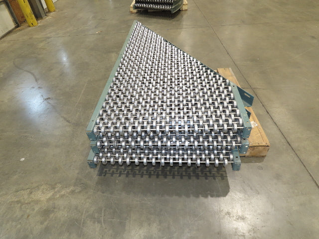 Hytrol 36"x75"L Butt Spur Skate Wheel Roller Conveyor 30° Diverter  3-Sections
