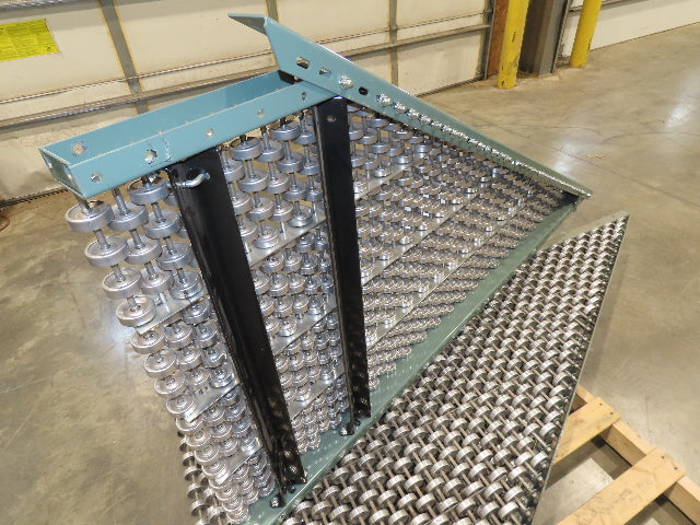 Hytrol 36"x75"L Butt Spur Skate Wheel Roller Conveyor 30° Diverter  3-Sections