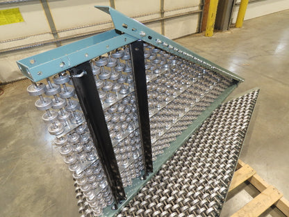 Hytrol 36"x75"L Butt Spur Skate Wheel Roller Conveyor 30° Diverter  3-Sections