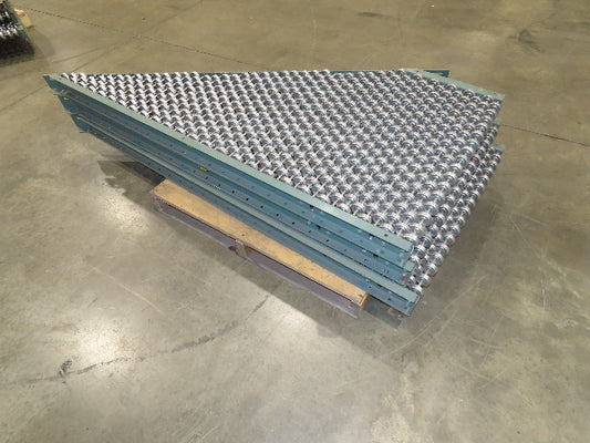 Hytrol 36"x75"L Butt Spur Skate Wheel Roller Conveyor 30° Diverter  3-Sections