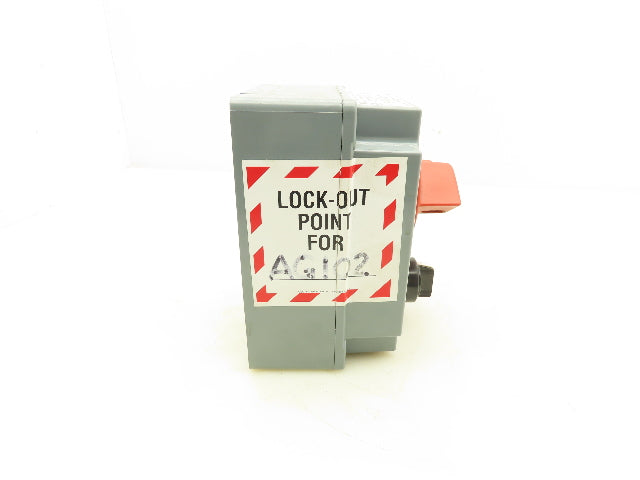 Mennekes ME20MS4A-M2PSX HDI Safety Disconnect Switch 25Amp 600VAC 5HP