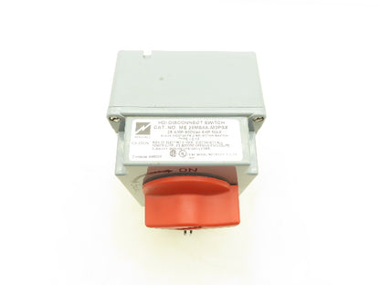 Mennekes ME20MS4A-M2PSX HDI Safety Disconnect Switch 25Amp 600VAC 5HP