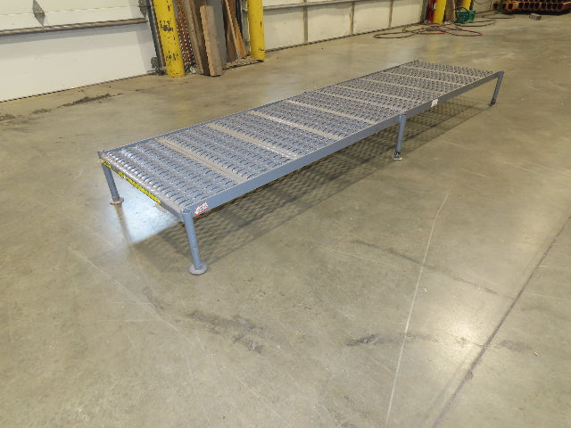 Tri Arc 24"x 97" Serrated Step Steel Safety Work Platform 9"-14" Adj Height Gray