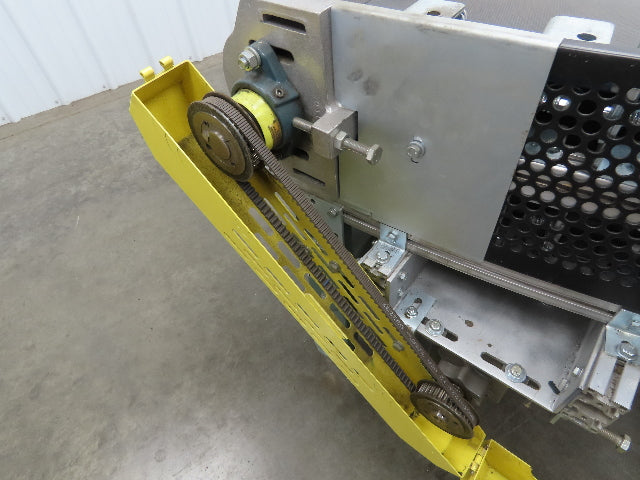 45° RH Curve Slider Bed Conveyor 28" Belt High-Speed 520 FPM Belt Drive 460V 3PH