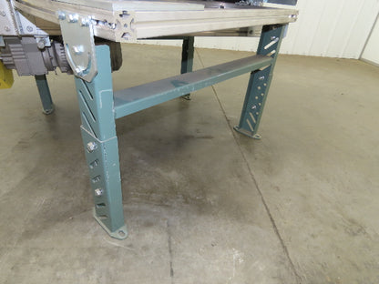 45° RH Curve Slider Bed Conveyor 28" Belt High-Speed 520 FPM Belt Drive 460V 3PH