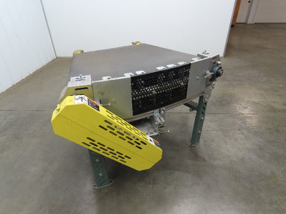 45° RH Curve Slider Bed Conveyor 28" Belt High-Speed 520 FPM Belt Drive 460V 3PH