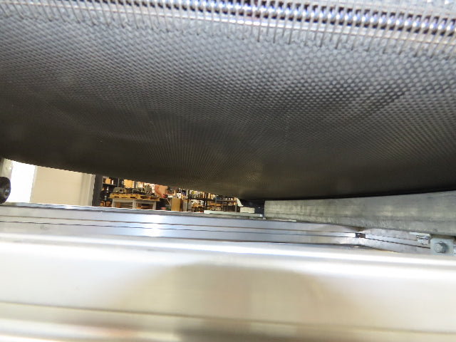 45° RH Curve Slider Bed Conveyor 28" Belt High-Speed 520 FPM Belt Drive 460V 3PH