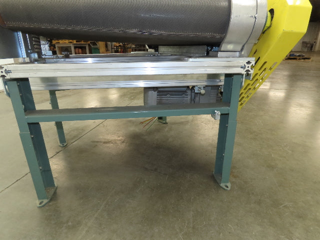 45° RH Curve Slider Bed Conveyor 28" Belt High-Speed 520 FPM Belt Drive 460V 3PH