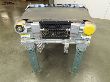 45° RH Curve Slider Bed Conveyor 28" Belt High-Speed 520 FPM Belt Drive 460V 3PH