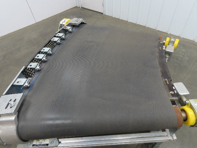 45° RH Curve Slider Bed Conveyor 28" Belt High-Speed 520 FPM Belt Drive 460V 3PH