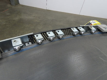 45° RH Curve Slider Bed Conveyor 28" Belt High-Speed 520 FPM Belt Drive 460V 3PH