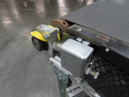 45° RH Curve Slider Bed Conveyor 28" Belt High-Speed 520 FPM Belt Drive 460V 3PH